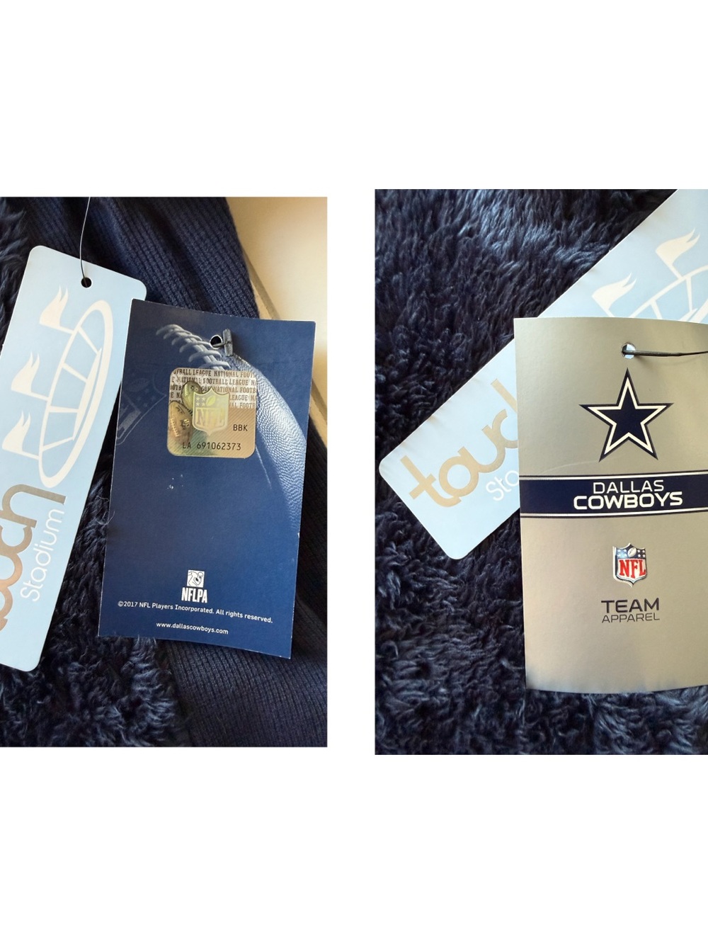 Touch by Alyssa Milano NFL Sweatshirt Sherpa Fleece Blue Size 3X Dallas Cowboys - Picture 8 of 11